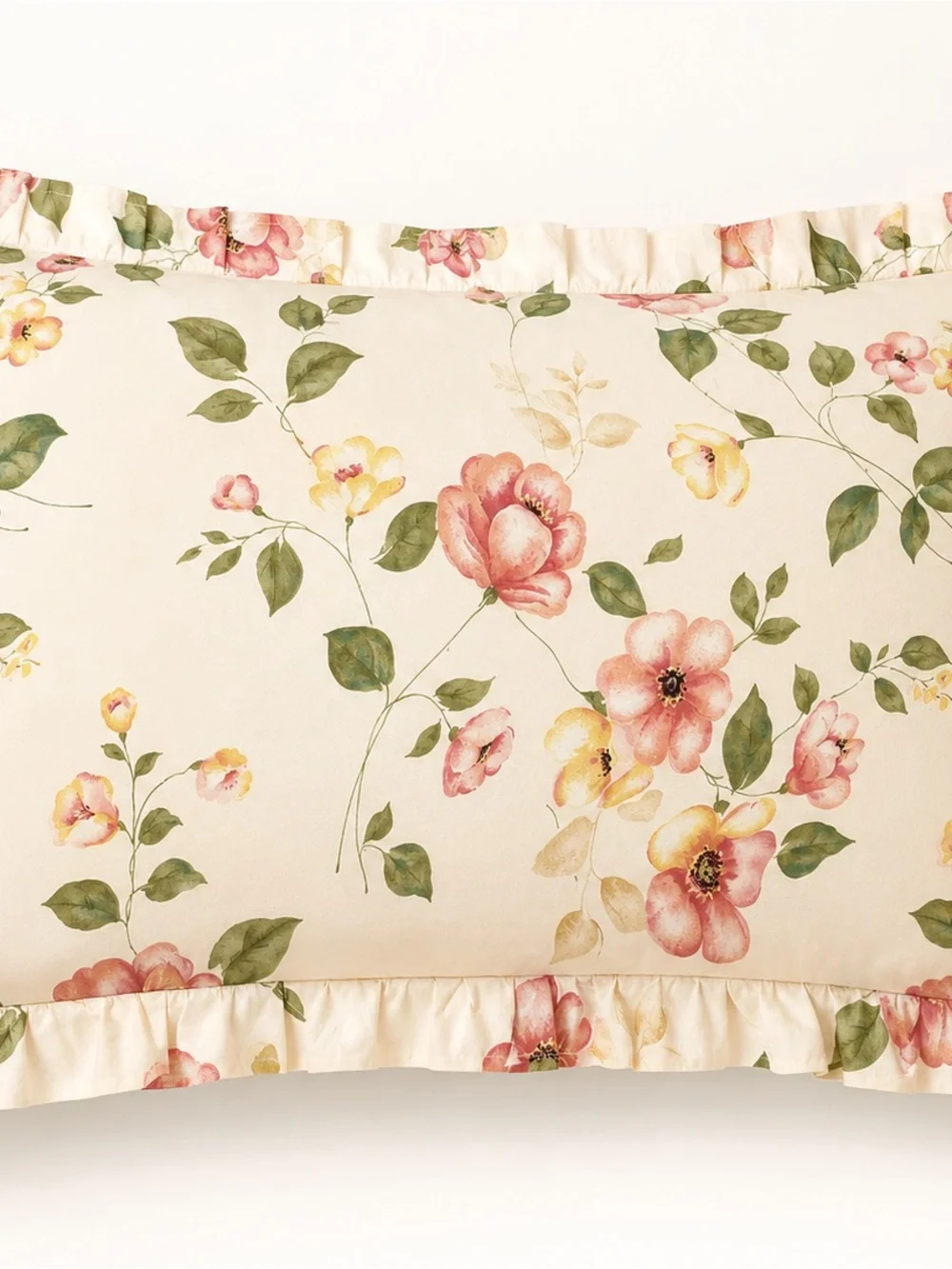 NEW Ruffled King Pillow Shams Pair Cottagecore Romantic FarmhouSE